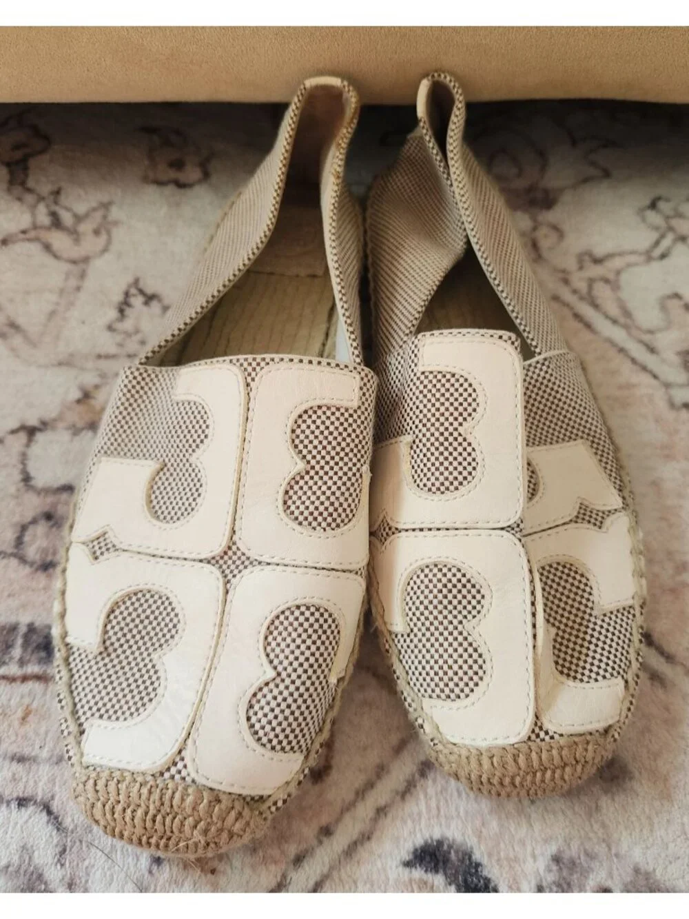 Tory Burch Women's Sz. 10 Ines Espadrilles Leather/Material
